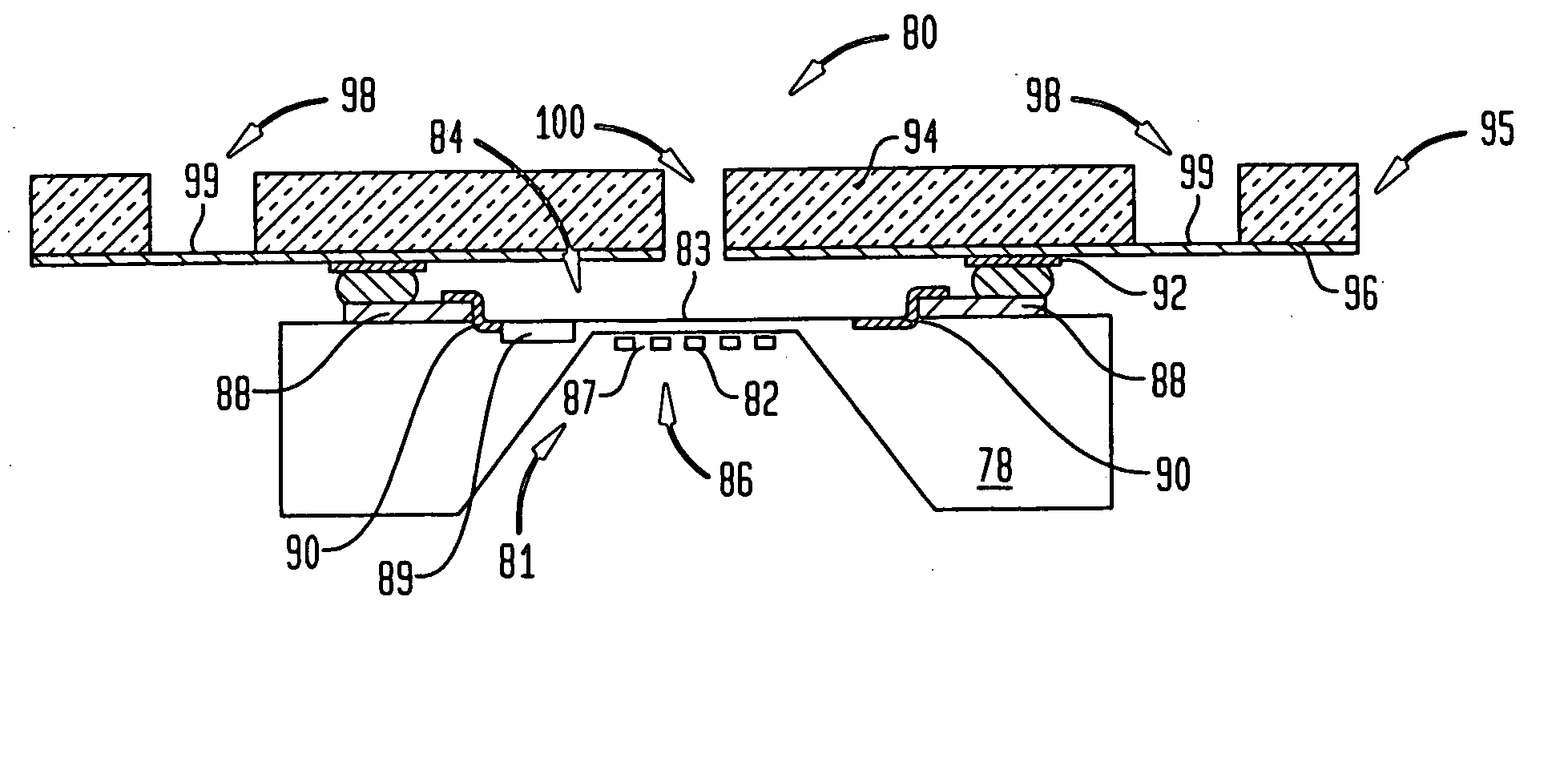 Packaged acoustic and electromagnetic transducer chips