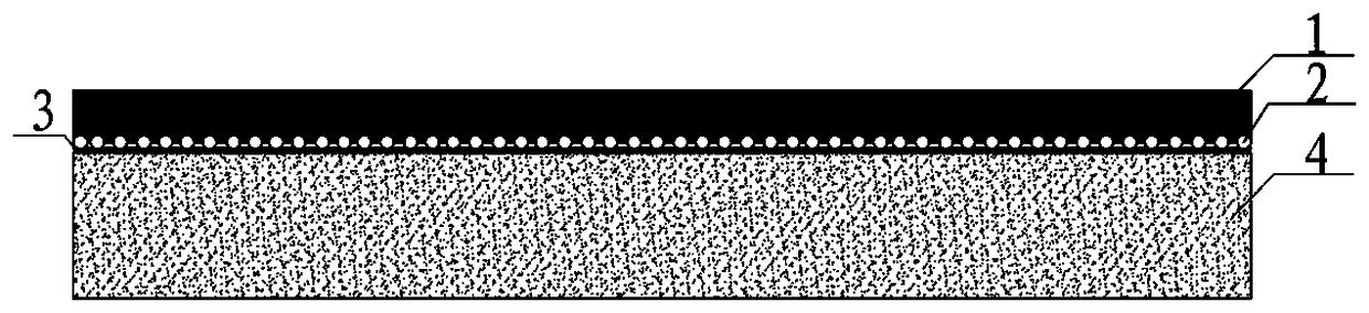 Pavement structure for concrete bridge deck and construction method thereof