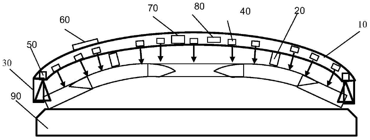 Mobile digital pallet and its measuring method for measuring vehicle body contour deviation