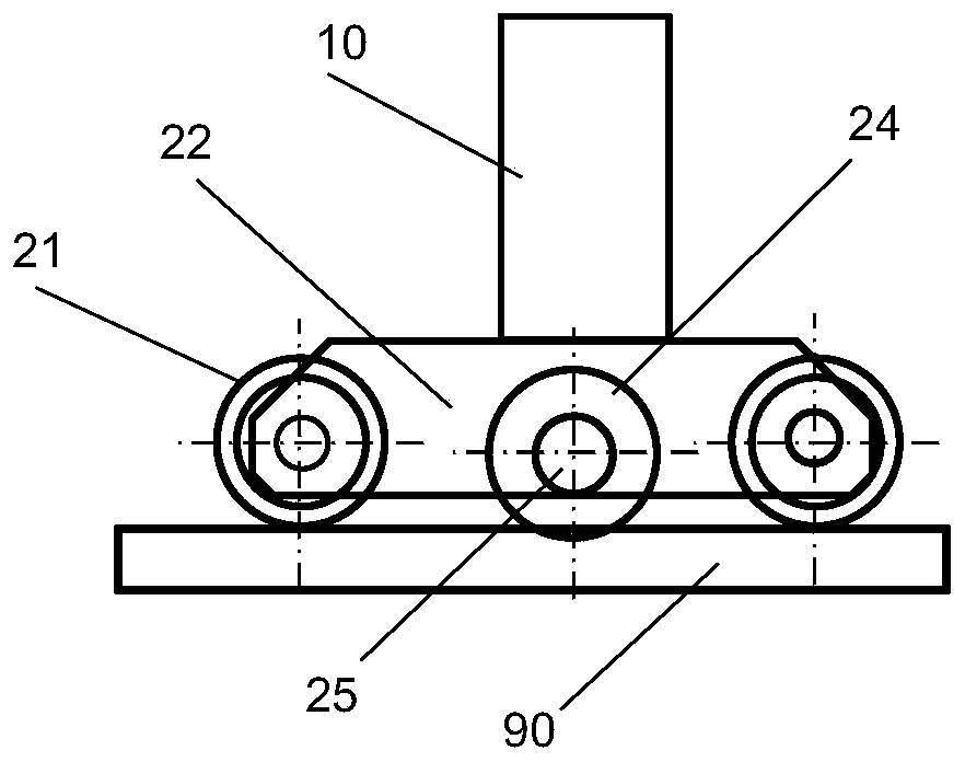 Mobile digital pallet and its measuring method for measuring vehicle body contour deviation