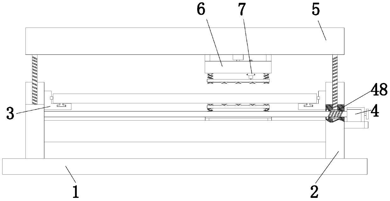 Quick punching device for manufacturing plane glass