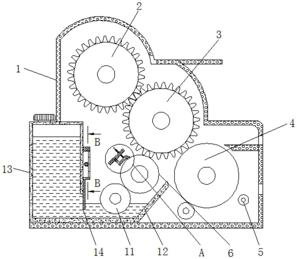 Glue liquid level controllable corrugated paper single facer based on theory of communicating vessel