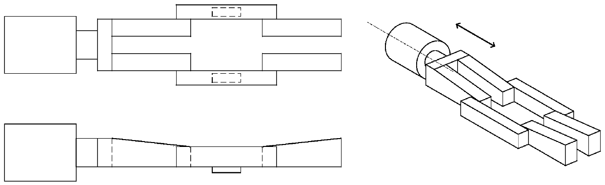 Active vibration inhibition execution mechanism of flexible structure