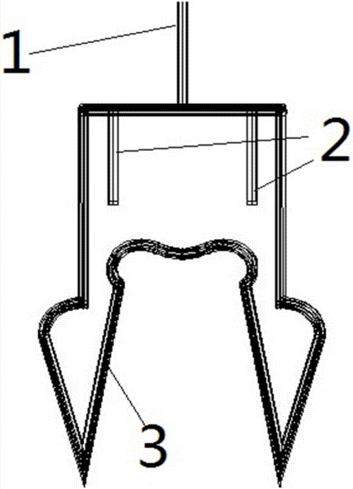 Use method of wire frame-shaped hexagonal screw clamping tool for air conditioner installation