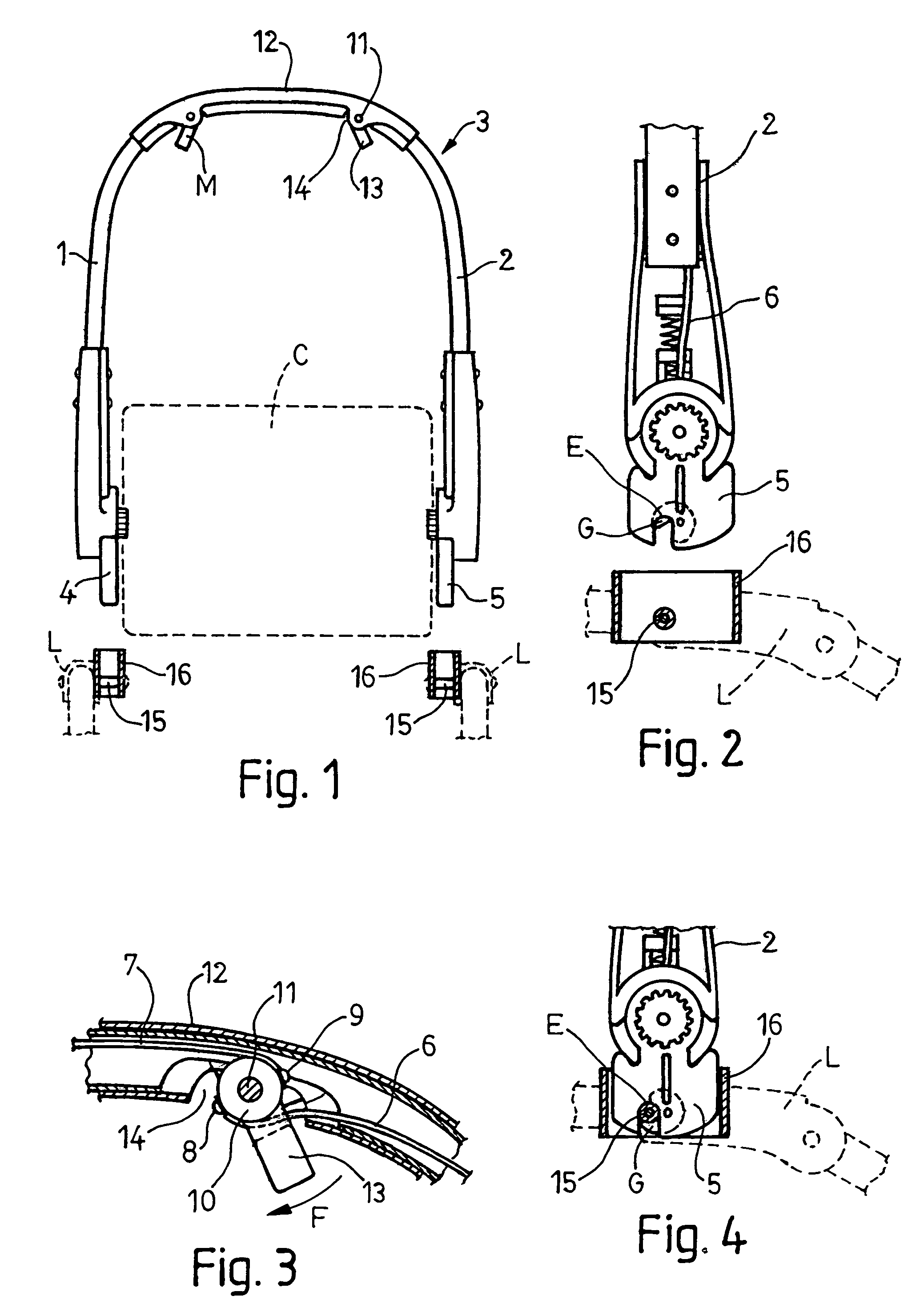 Device for removably fitting carrycot seats and carrycots to baby carriages