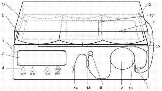 Portable device used for peritoneal dialysis and pipeline of portable device