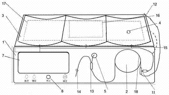 Portable device used for peritoneal dialysis and pipeline of portable device