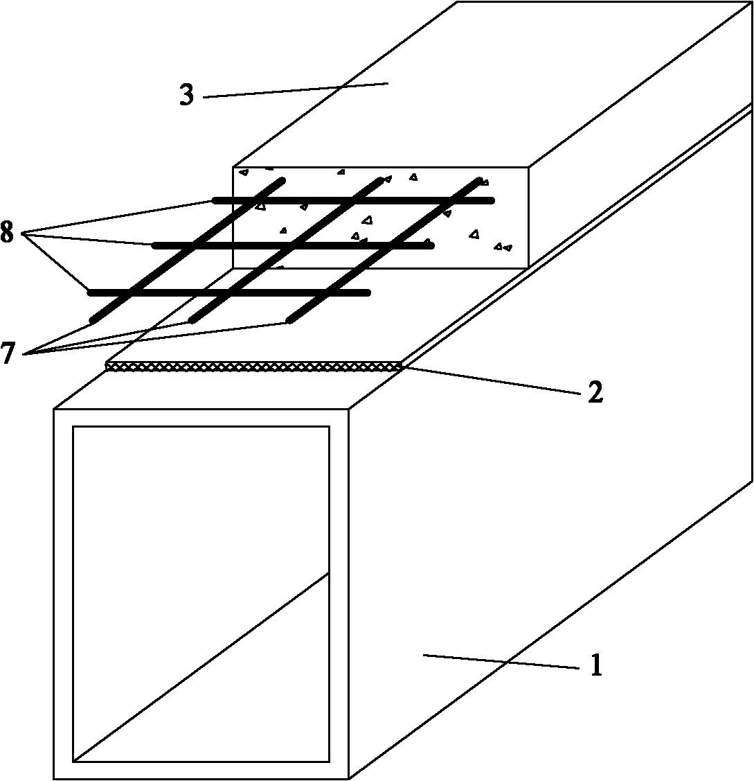 Fiber reinforced plastic-concrete composite beam