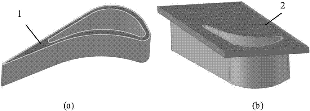 Preparation method of guide vane of dot matrix cooling structure