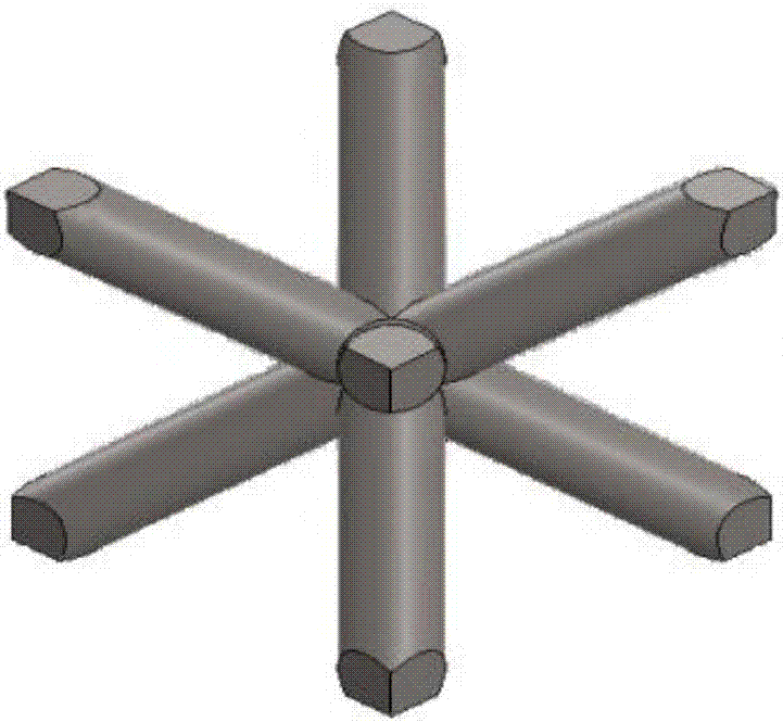 Preparation method of guide vane of dot matrix cooling structure