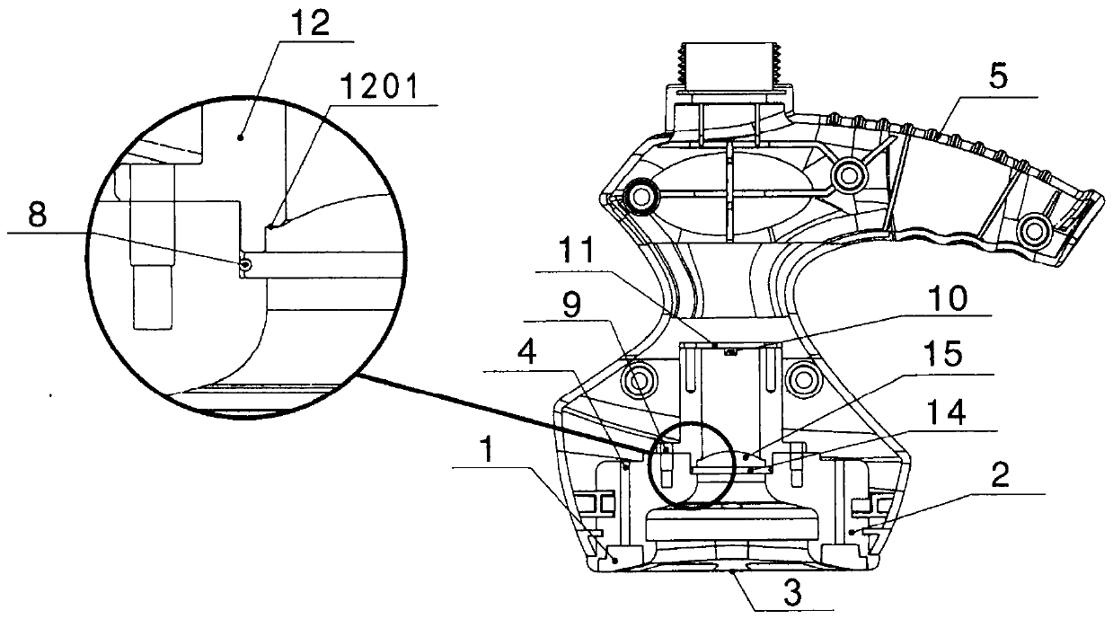 Electrode, negative pressure and infrared integrated operation head of human body conditioning apparatus