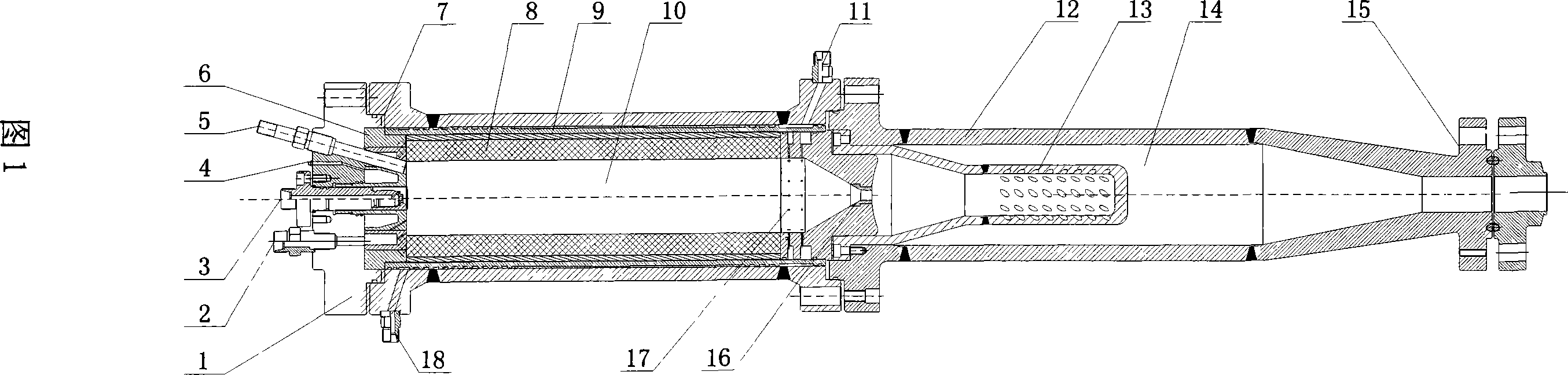 High-pressure mixed gas generator used for petroleum thermal recovery gas injection machine