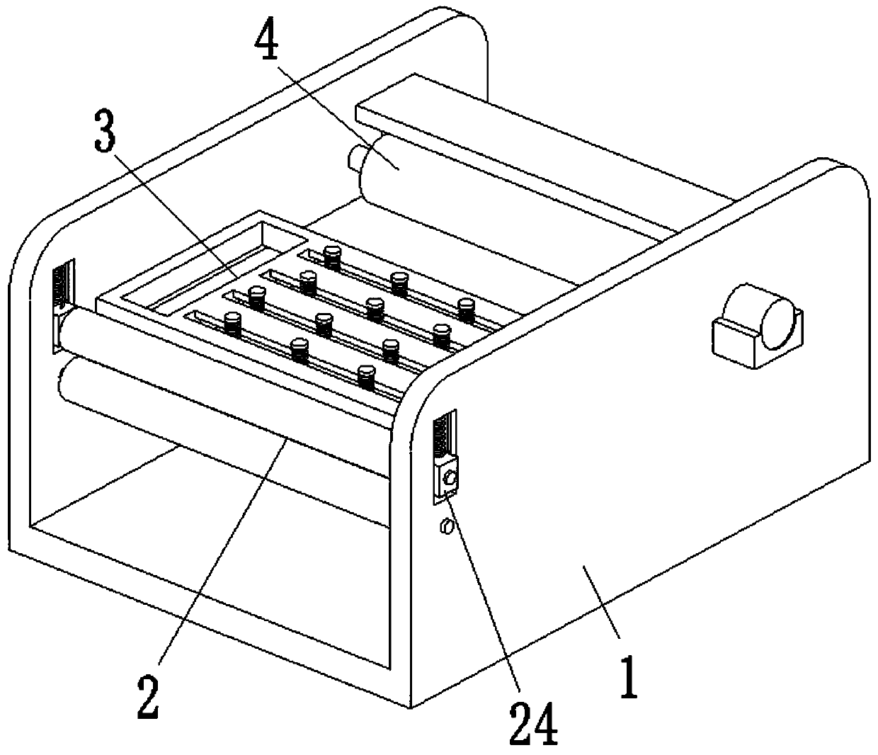 Cloth dust removal device for air mold processing