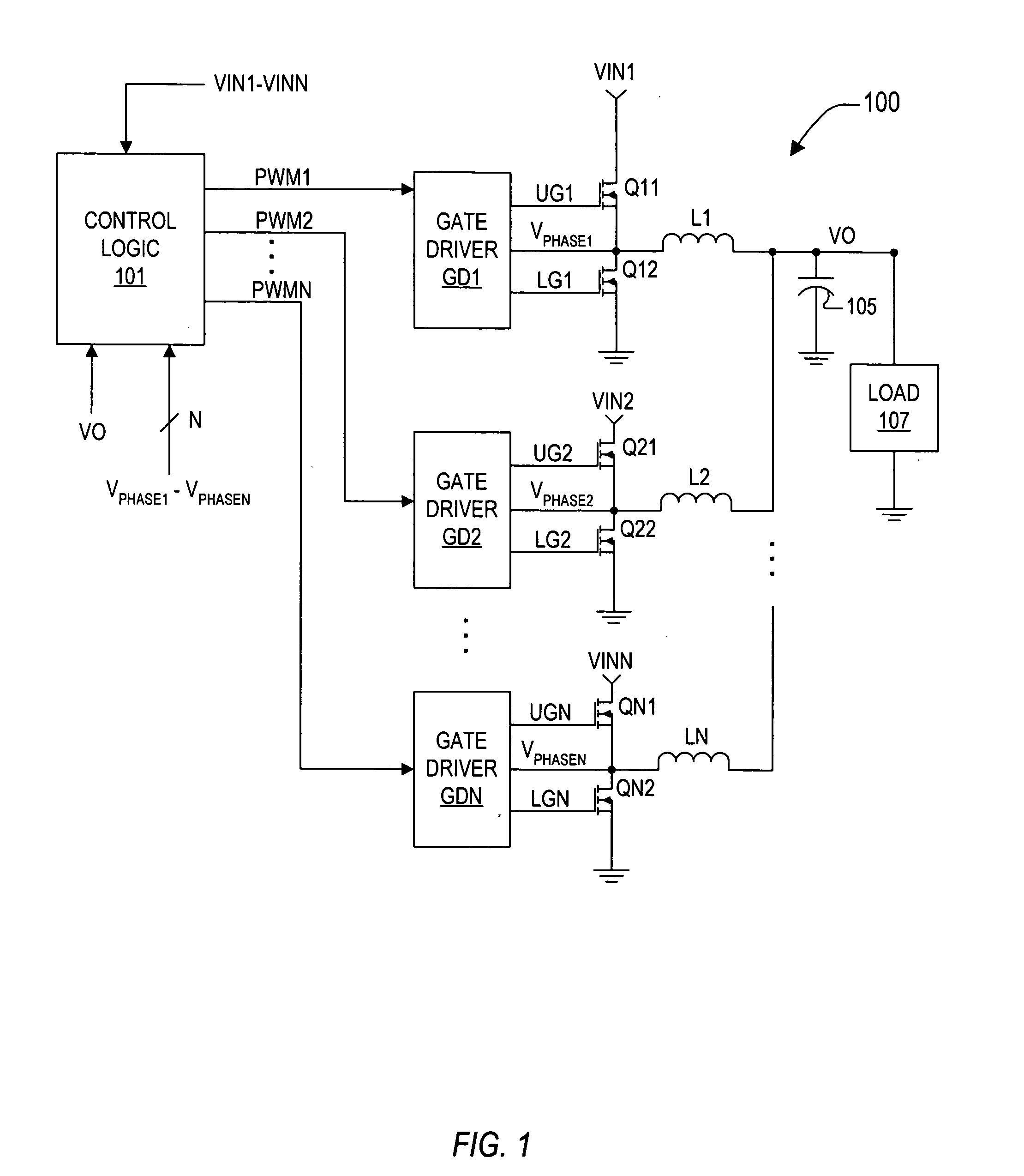 Synchronization of multiphase synthetic ripple voltage regulator