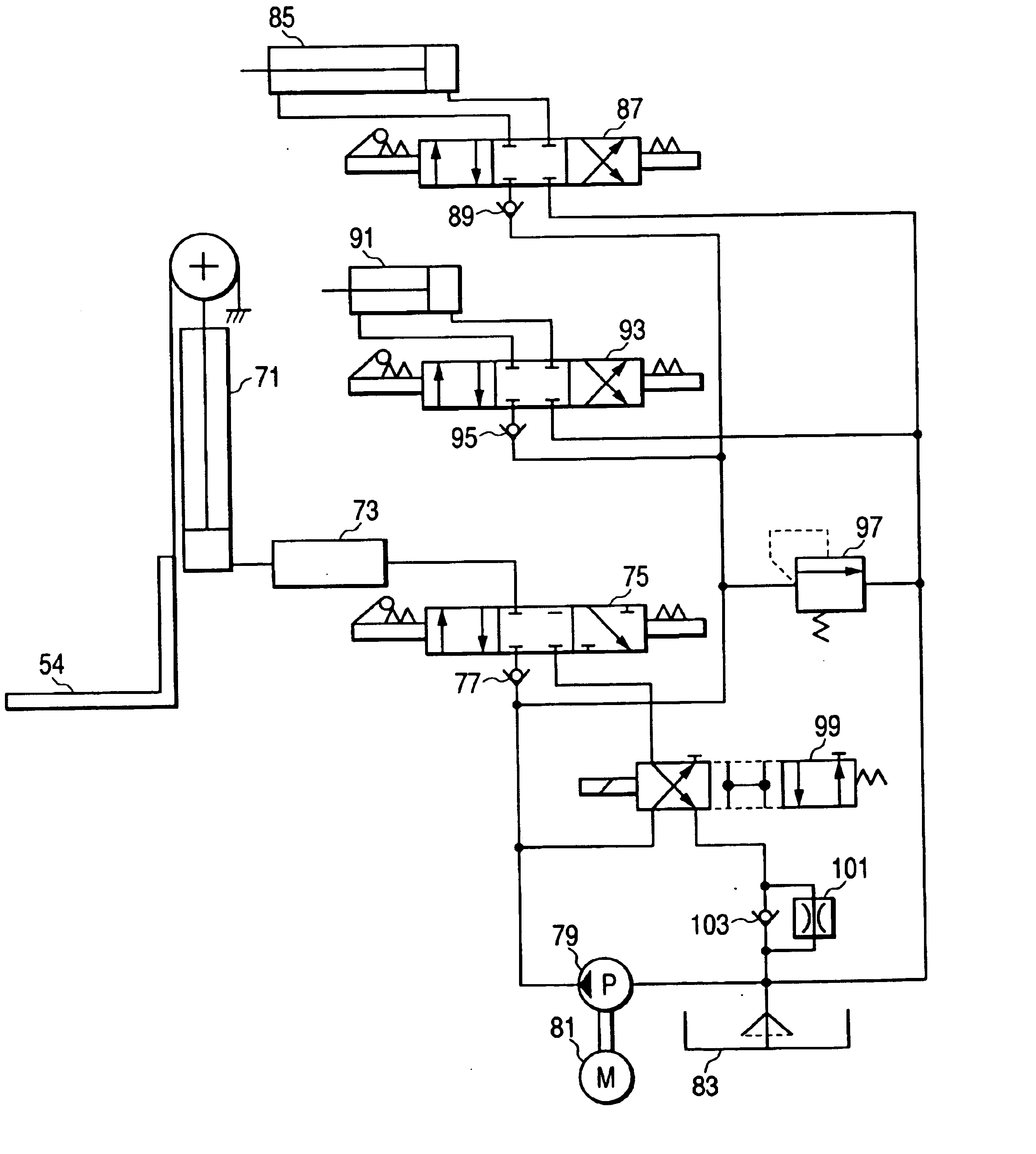 Control apparatus and control method for a forklift and forklift