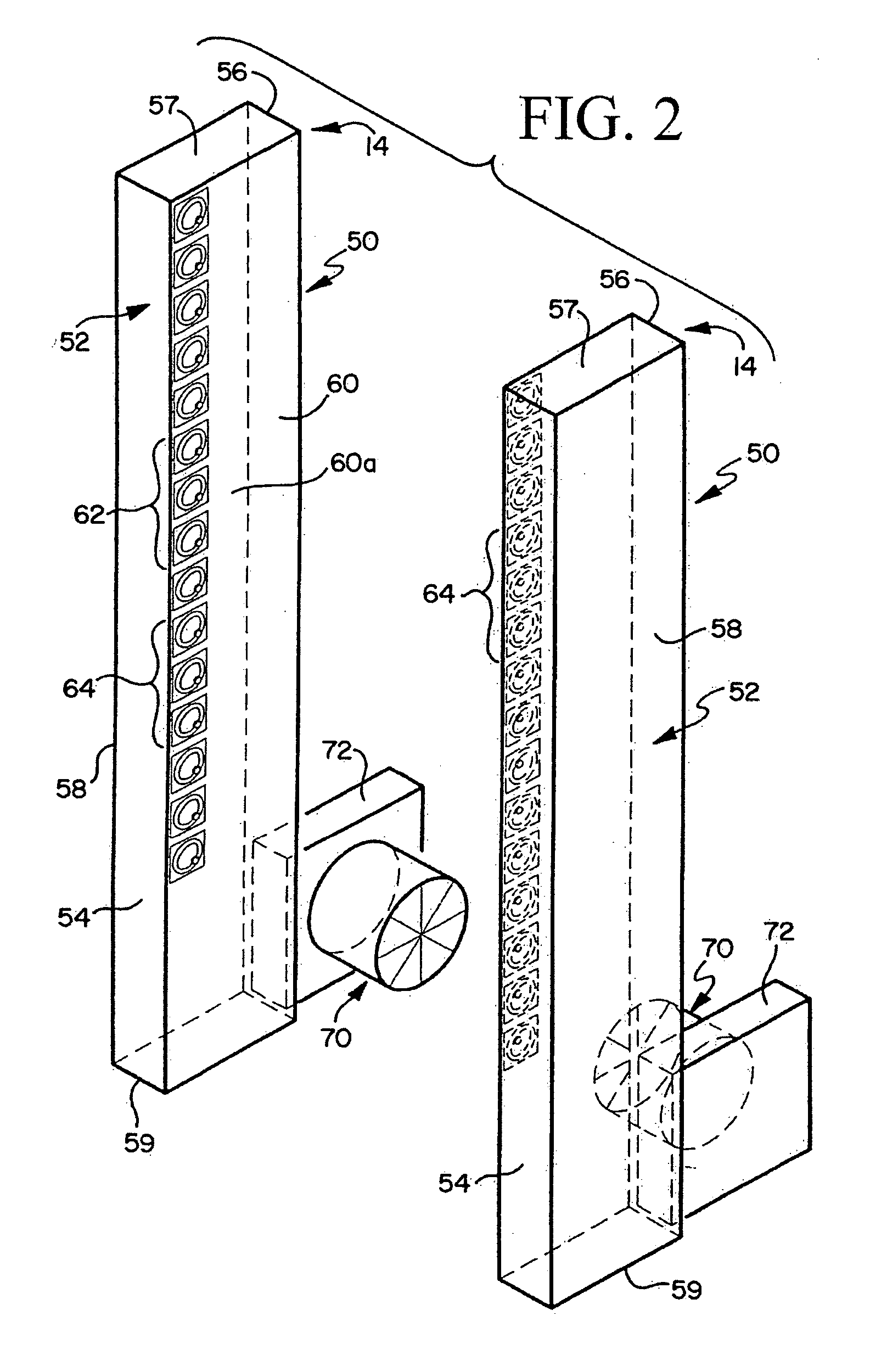 Cabinet for computer devices with air distribution device