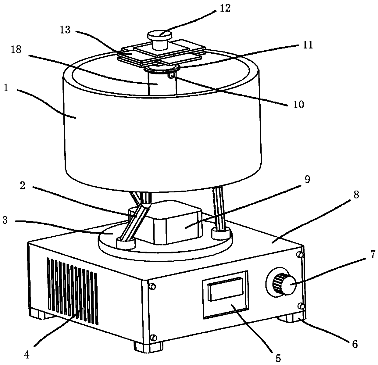 Earthquake simulation platform monitoring device for engineering pile foundation