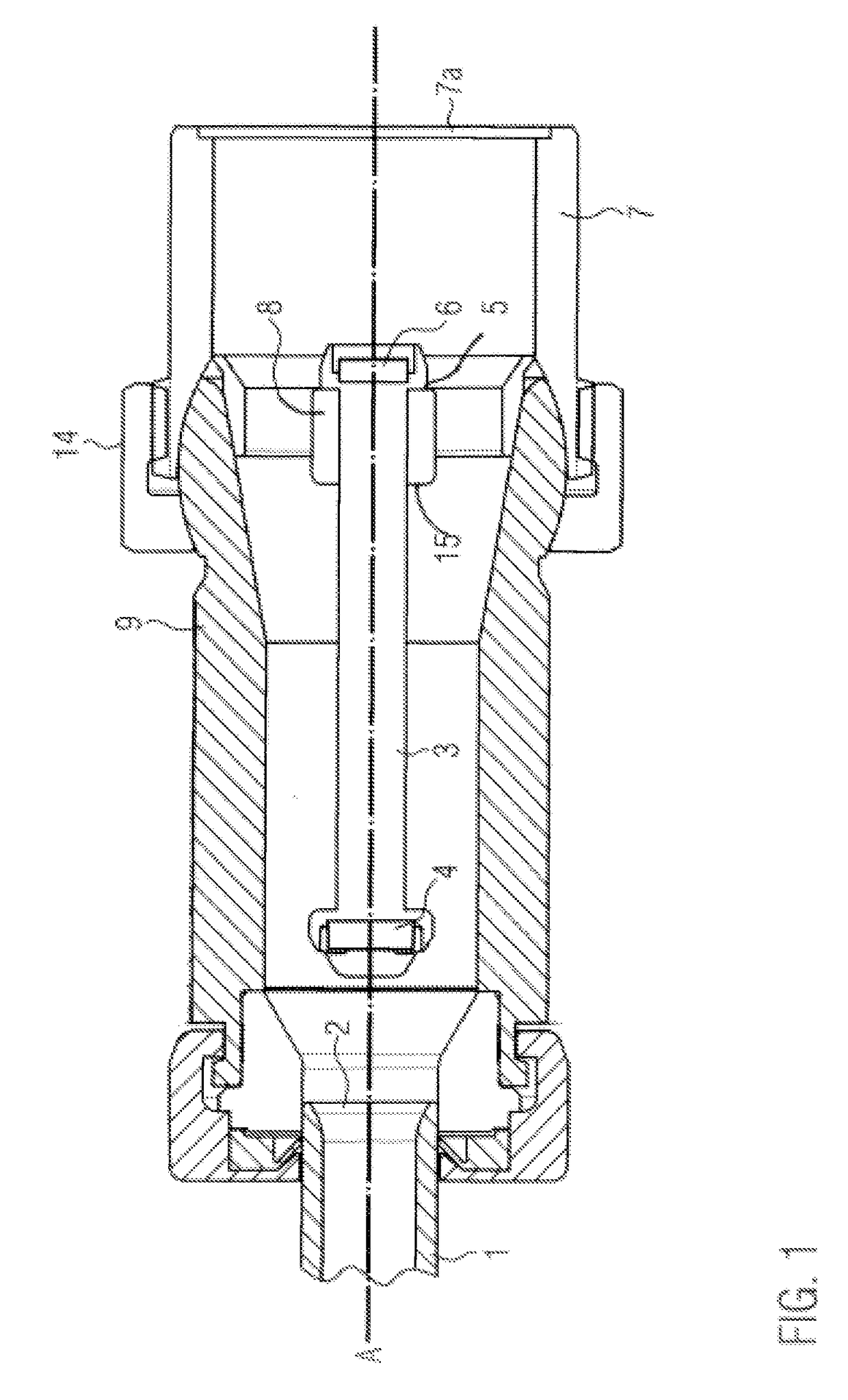 Method and device for filling of sausage sleeves