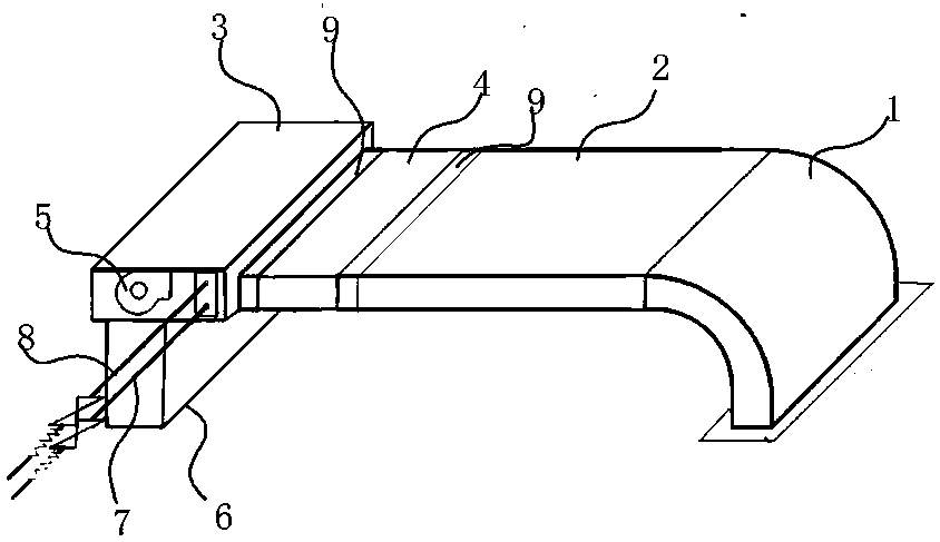 Air outlet channel for central air conditioner