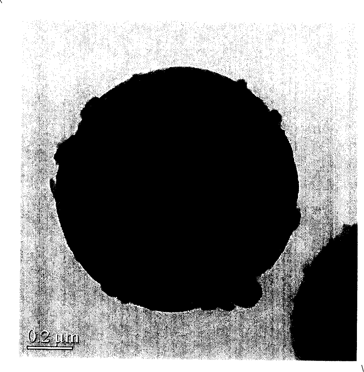 Method for preparing high stable, reproducible load type photocatalyst of Nano cadmium sulphide