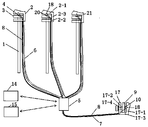 Intelligent positioning device of electric security and protection facility and positioning method thereof