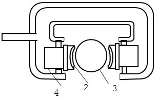 A friction-type automobile driving anti-interference device