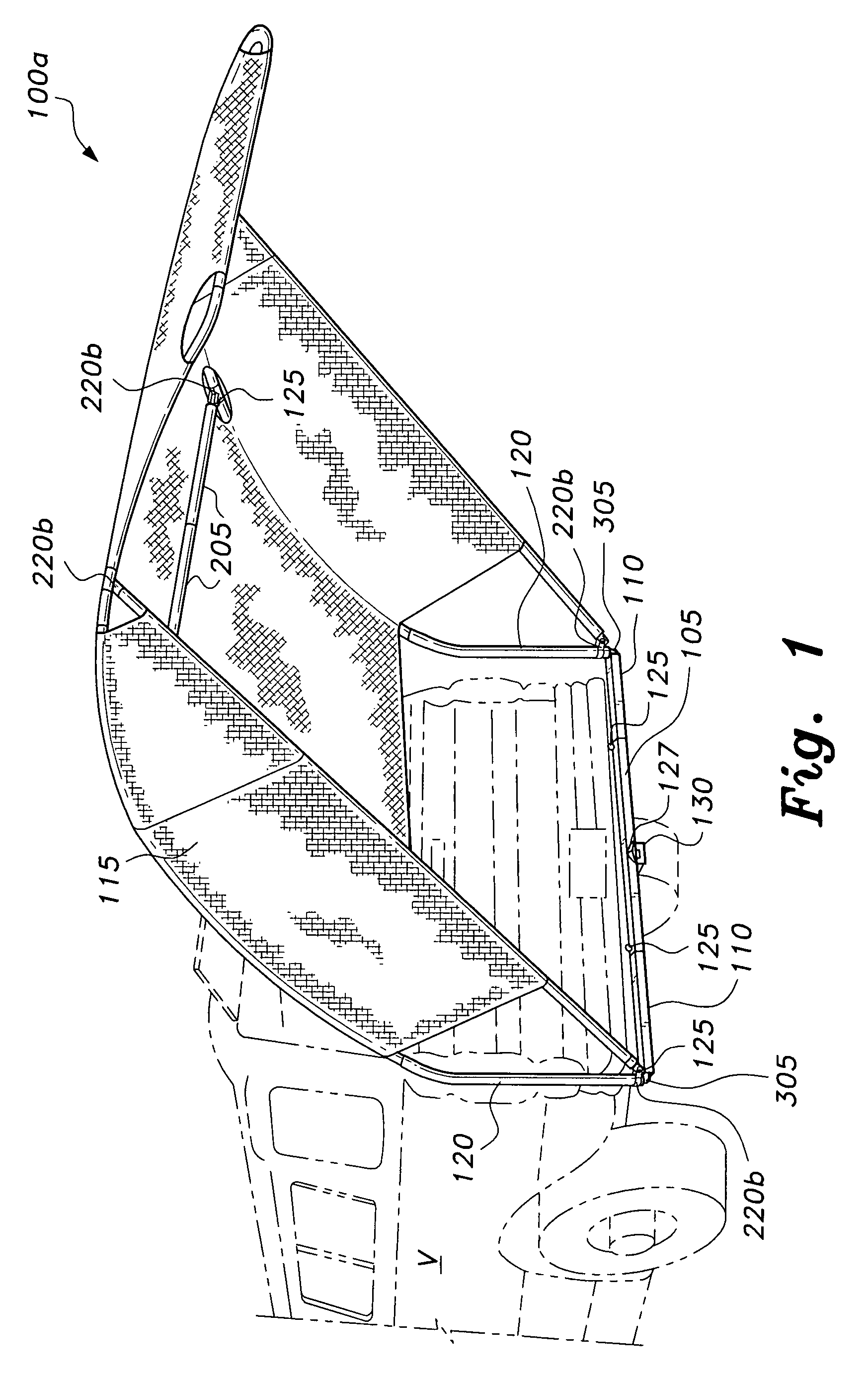 Vehicle-mounted awning