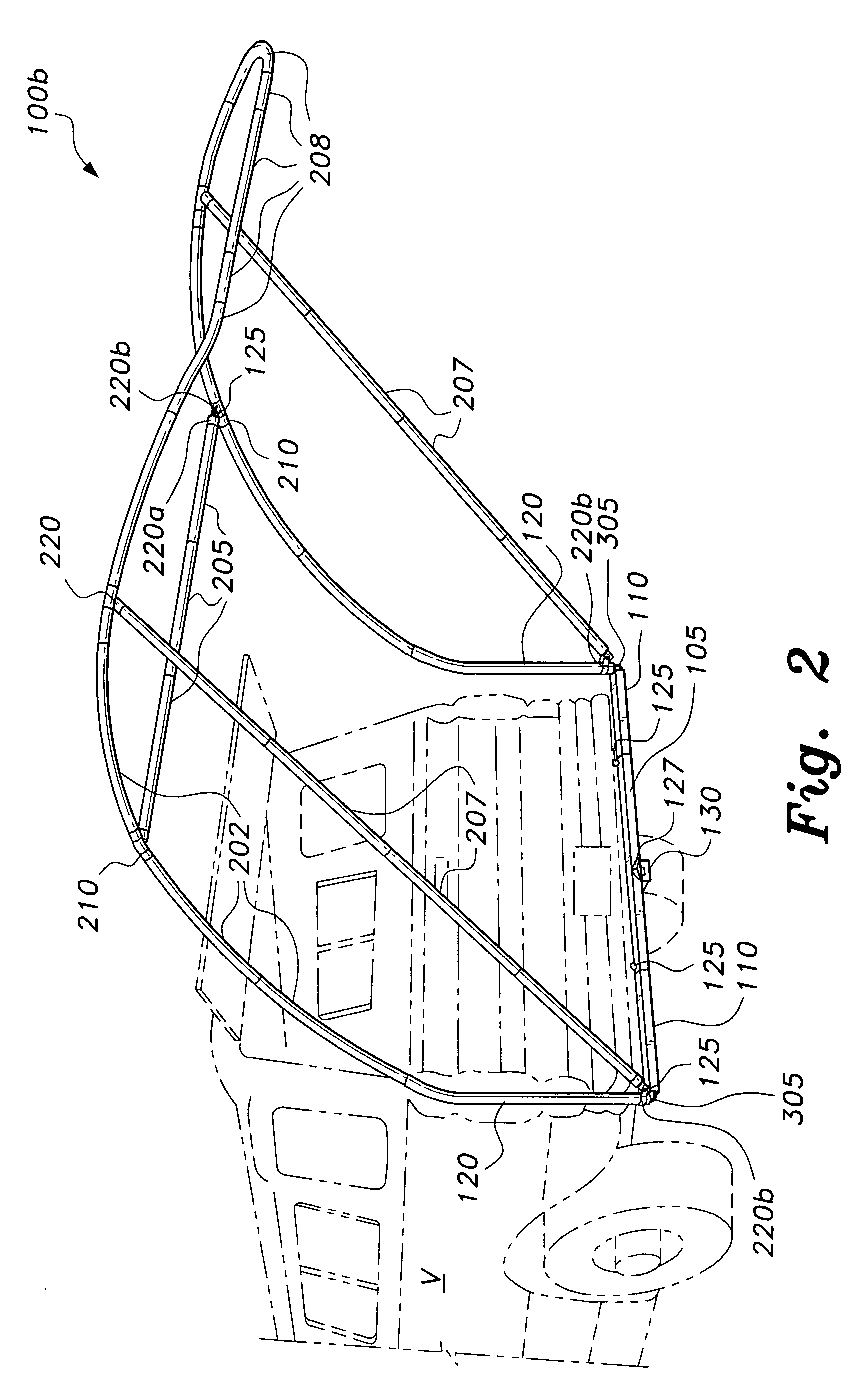 Vehicle-mounted awning