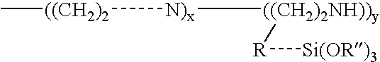 Silane substituted polyethylene oxide reagents and method of using for preventing or reducing aluminosilicate scale in industrial processes