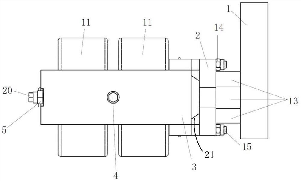 Modularized track tensioning mechanism and mounting and dismounting method thereof