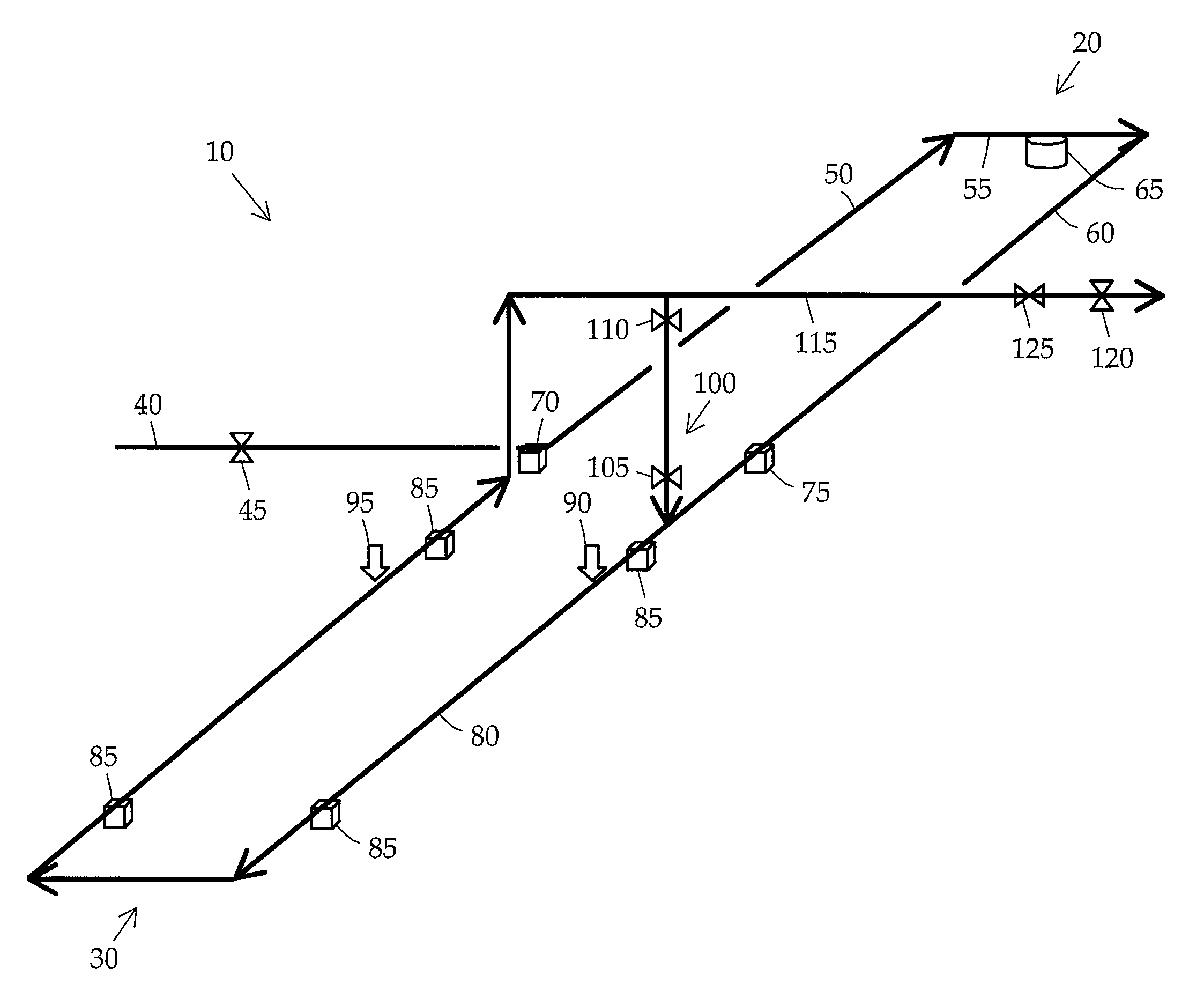 Multiphase mass flow metering system and method using density and volumetric flow rate determination