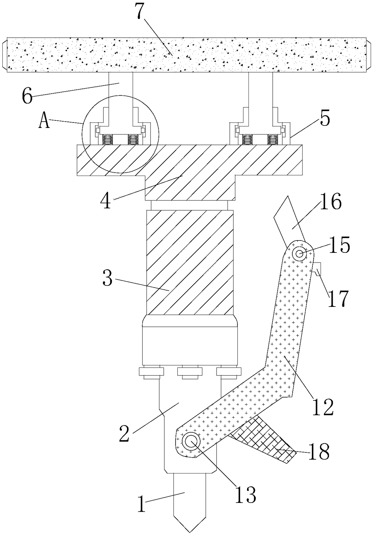 Hand-held rock drill