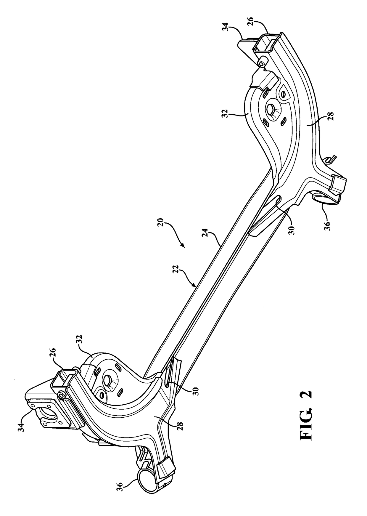 Vehicle Twist Axle Assembly