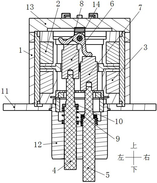 Electromagnetic actuator for variable valve lift camshaft and vehicle