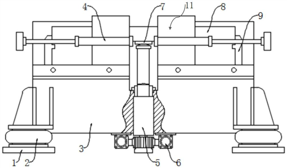 Spacecraft explosion shock response spectrum vertical excitation simulation system