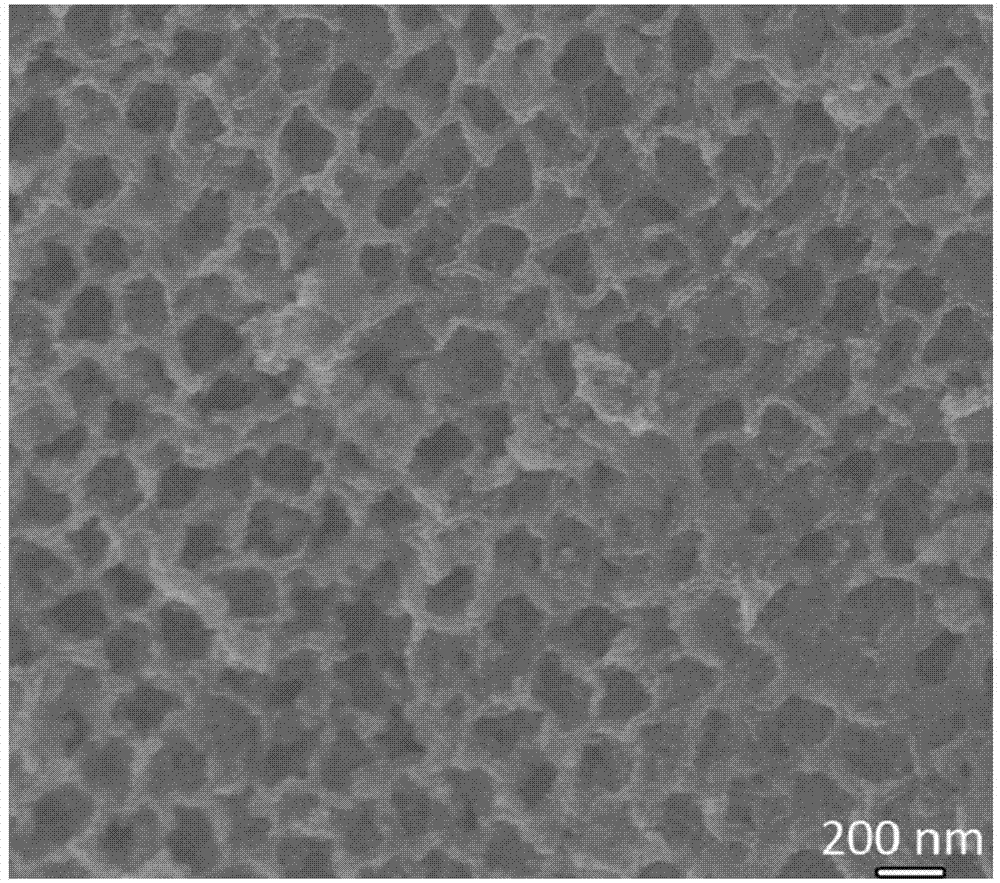 Three-dimensional macro-porous structured molybdenum dioxide supported palladium particle material and synthetic method thereof