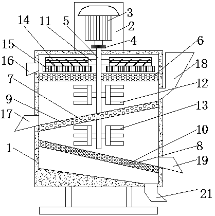 Thorough soybean washing device