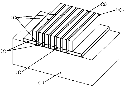 High-temperature hard solder quasi-continuous semiconductor laser bar stack encapsulating method