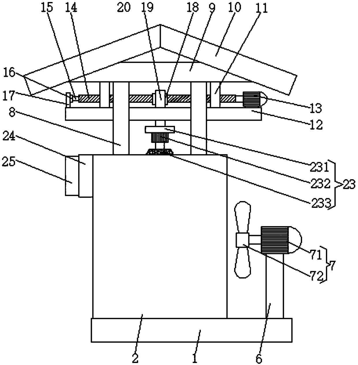 New energy vehicle charge column