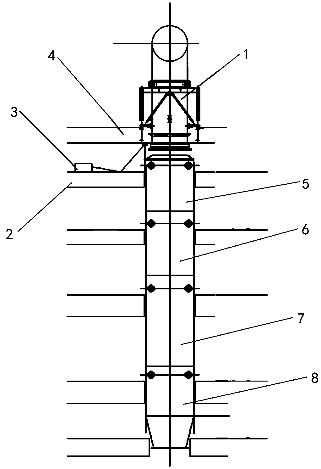 Large tank installing method