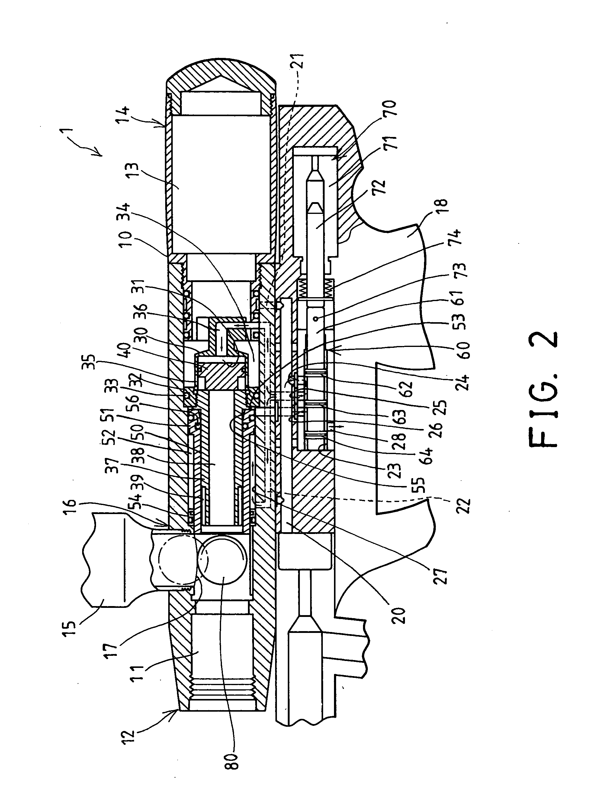 Pneumatic paintball gun