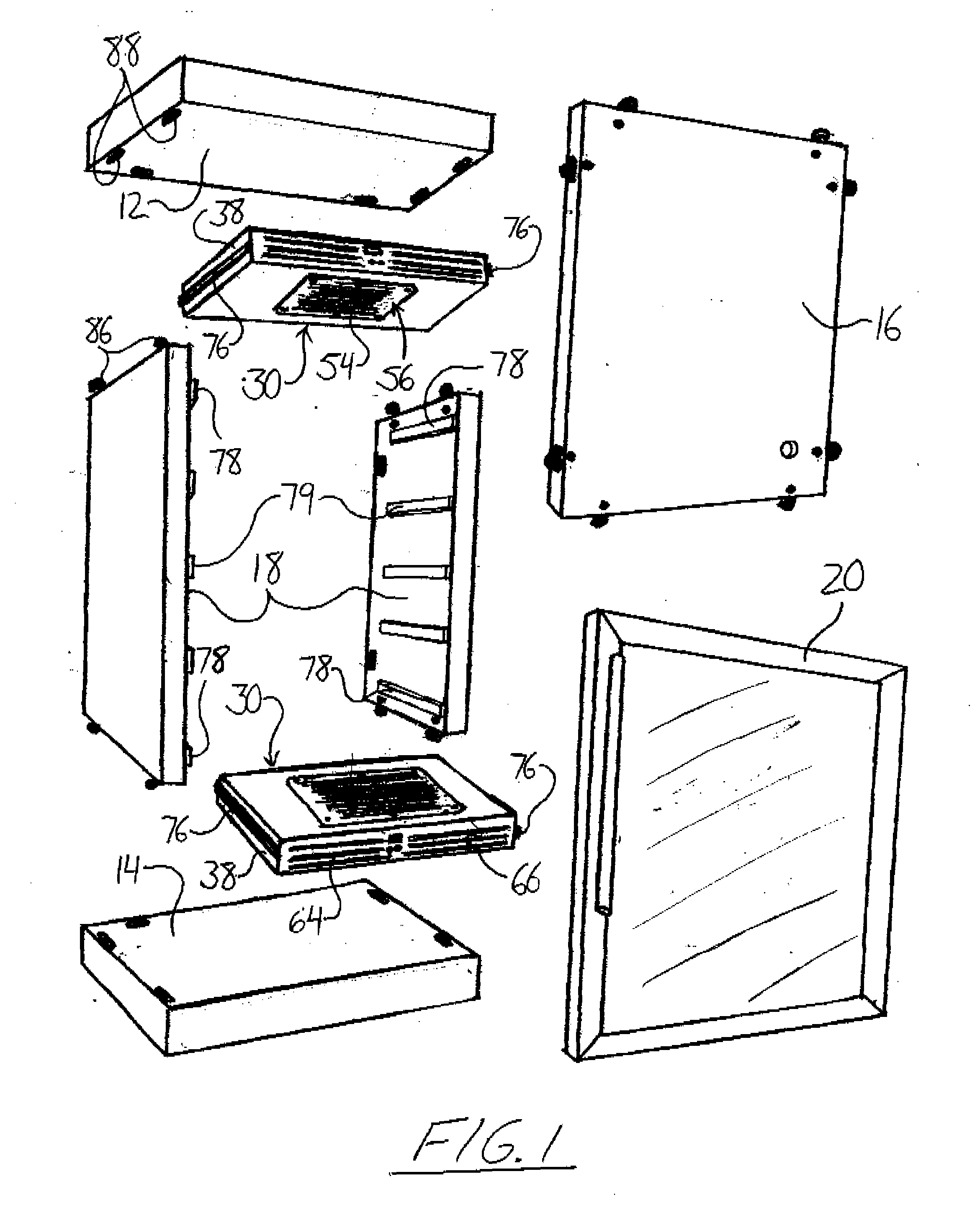 Refrigerated cabinet and cooling module for same