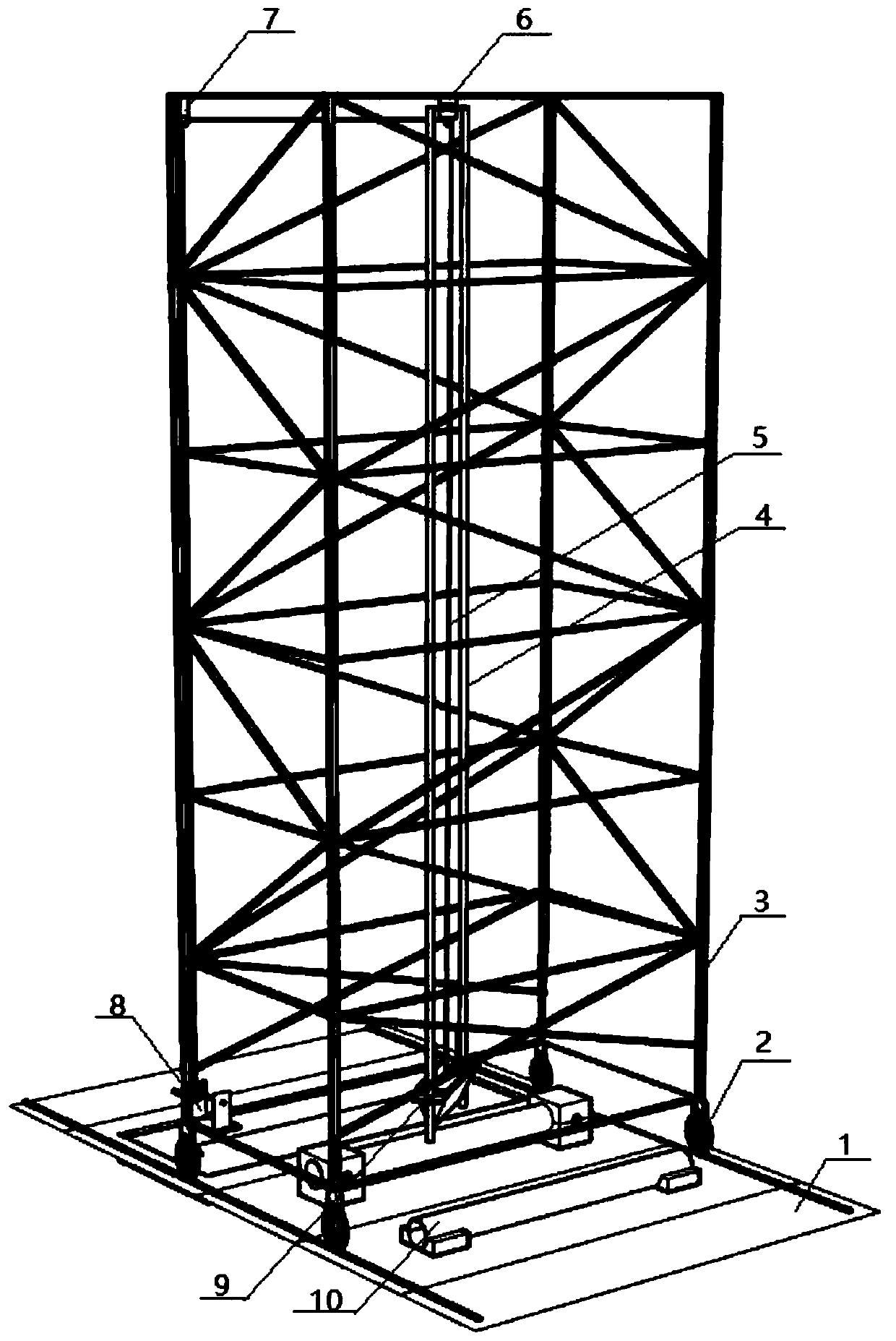 A simulation test method for the impact of falling objects on submarine pipelines