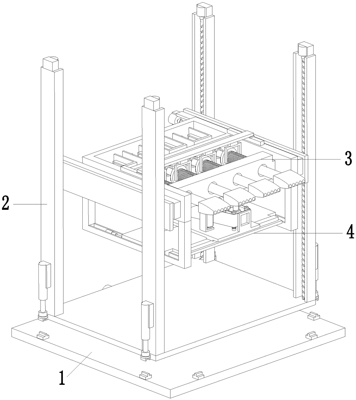 Flatness detecting device for aluminum-plastic plate and flatness detecting process for aluminum-plastic plate