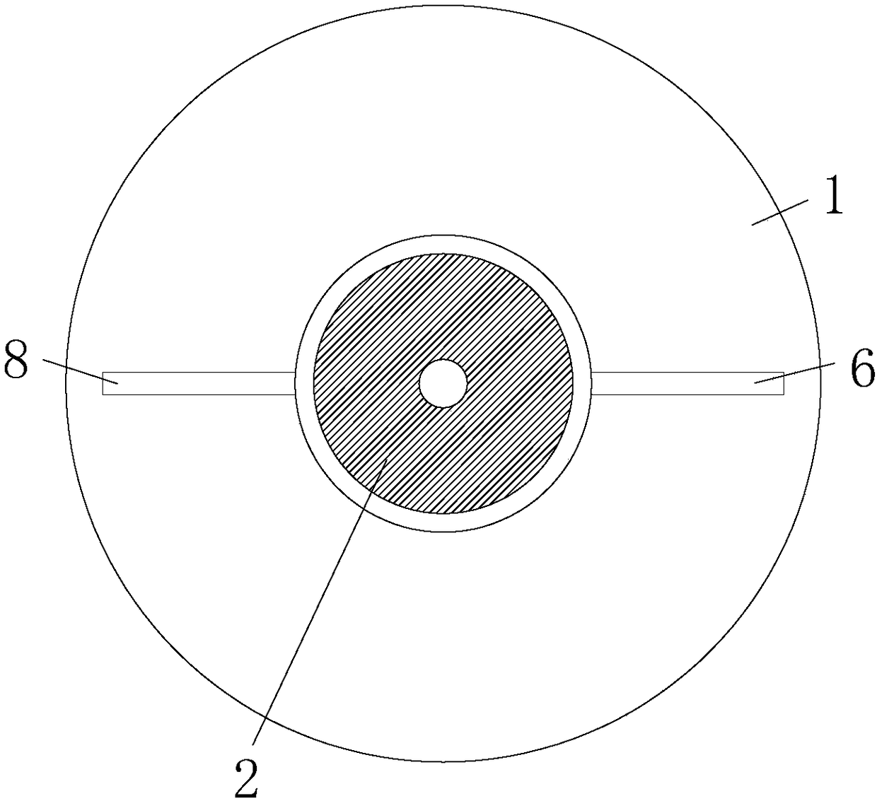 Winding machine base for winding of dry-type transformer high-voltage coil