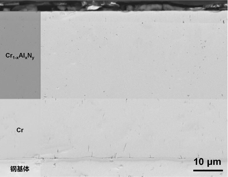 Ternary nitride coating prepared by microwave plasma chemical vapor deposition and method thereof