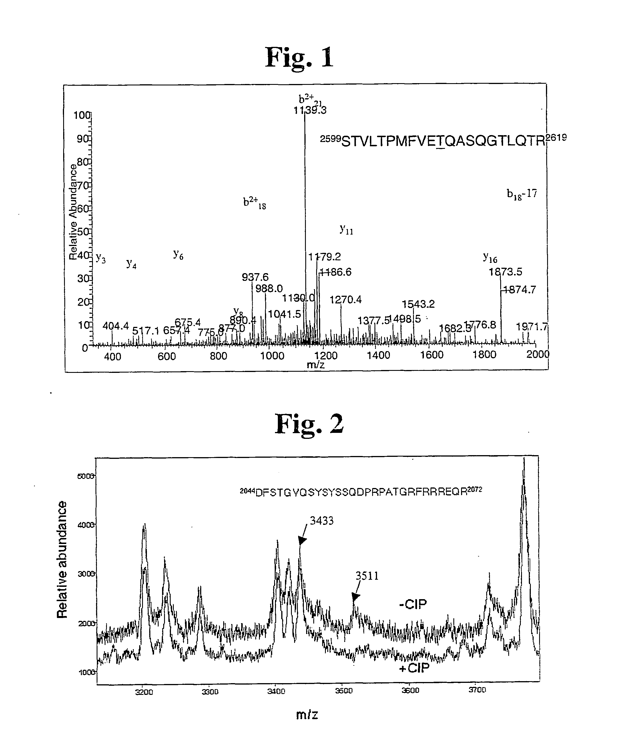 Dna dependent protein kinase catalytic subunit phosphorylation sites and antibodies thereto