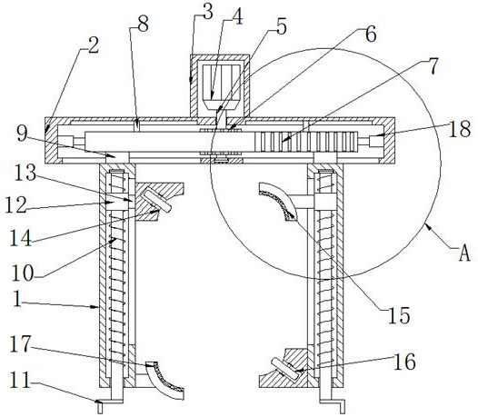 Green maintenance trunk surface cleaning device