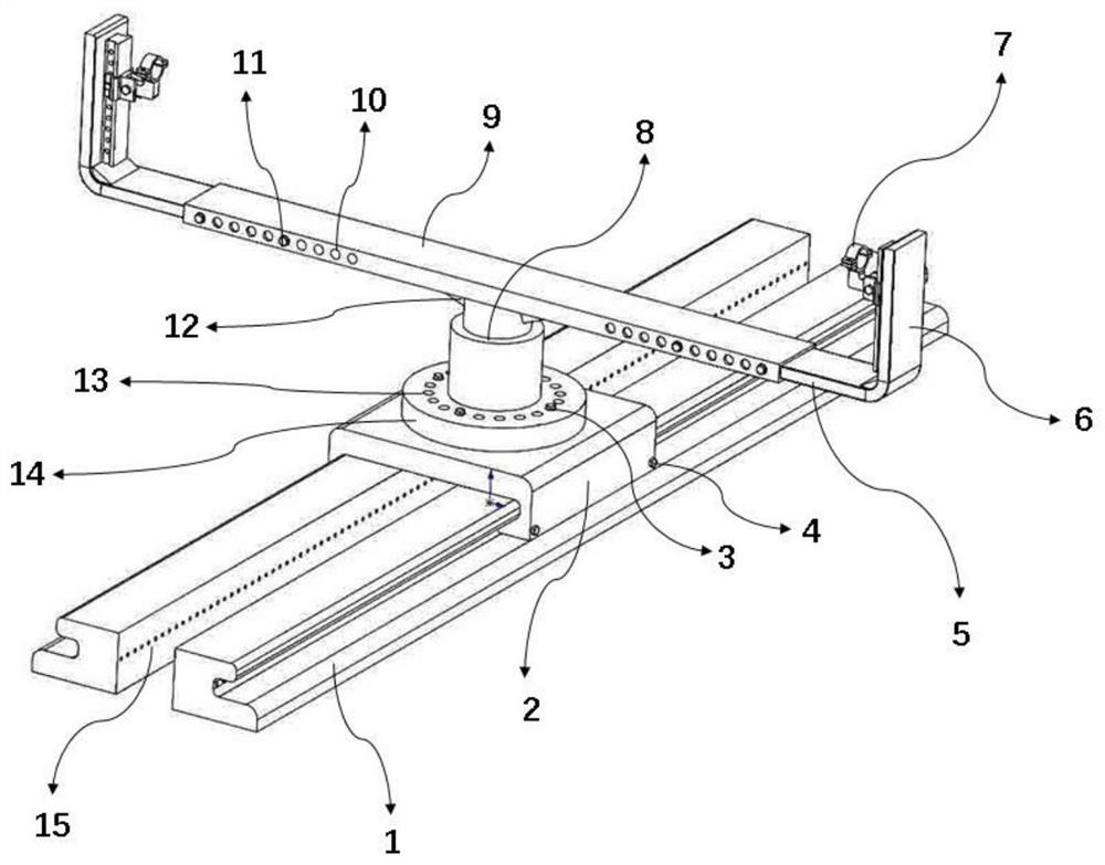 Multi-degree-of-freedom pipeline fixing test device