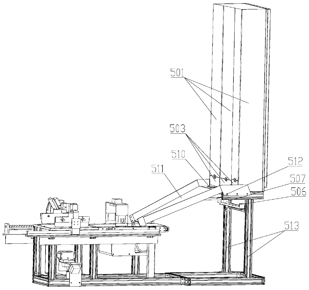 Medicine taking and placing device for mobile clinic